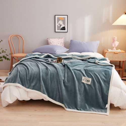 Plain Fleece Blanket Queen size