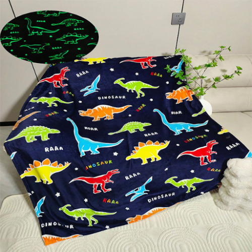 Glow Dragon Blanket Single