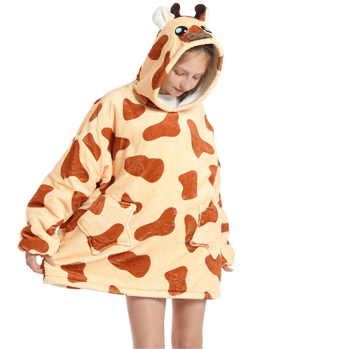 Hoodie Blanket Kids Brown