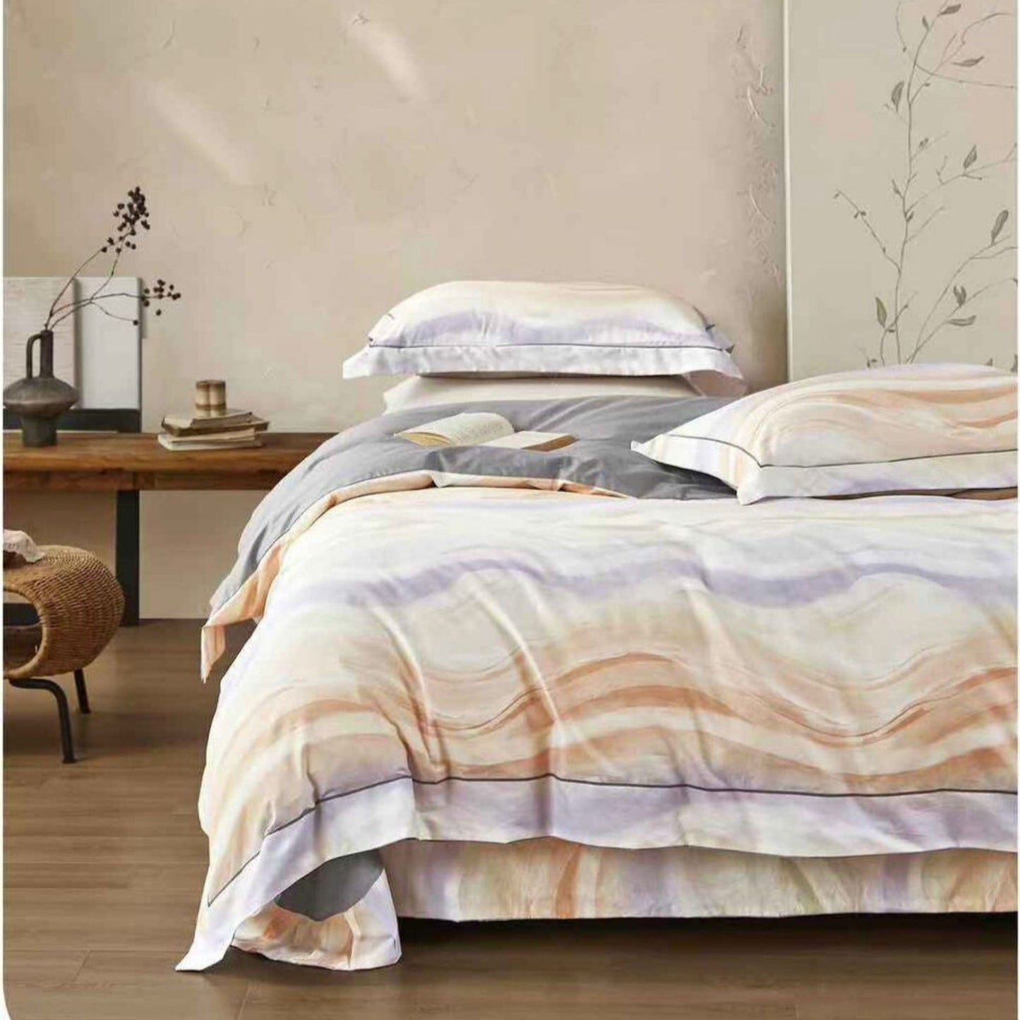 Cotton Celeste Bedsheet