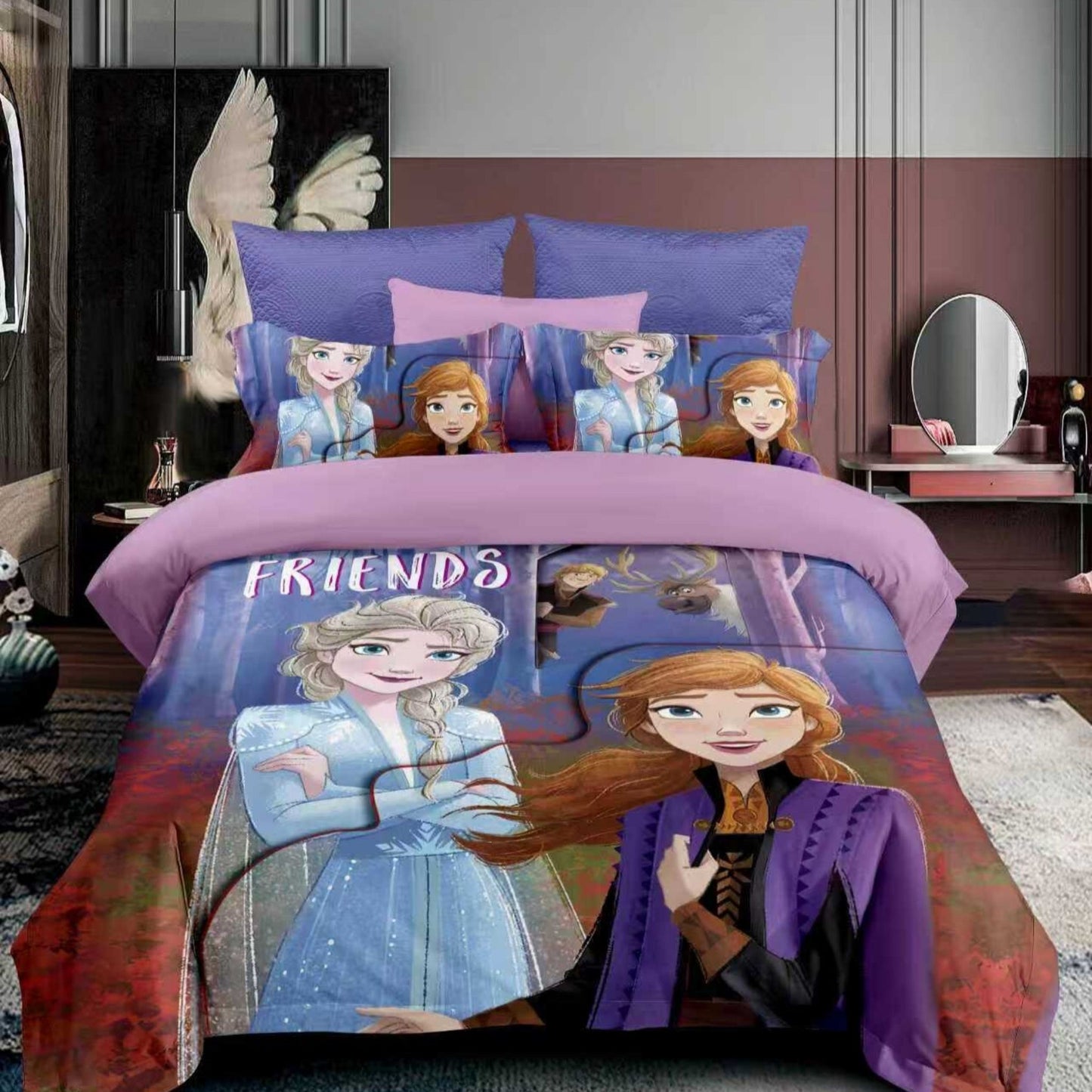 Microfibre Frozen Bedsheet