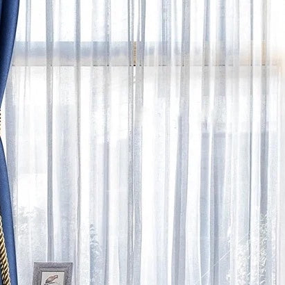 Sheer White L Curtain - 145x214cm