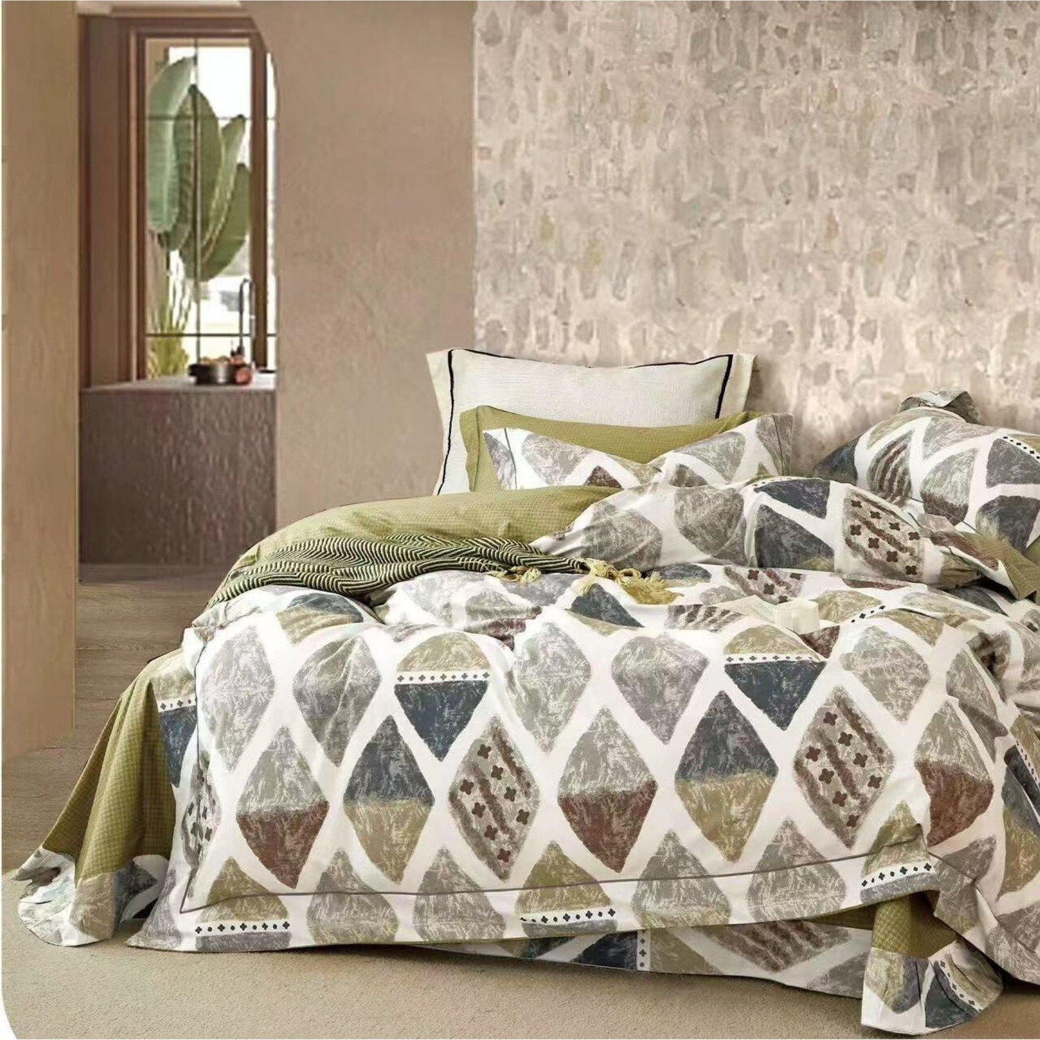 100% Pure Cotton Fabric Bedsheet Sets