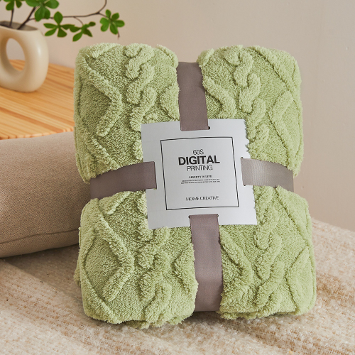 Single Size Green Soft Blanket