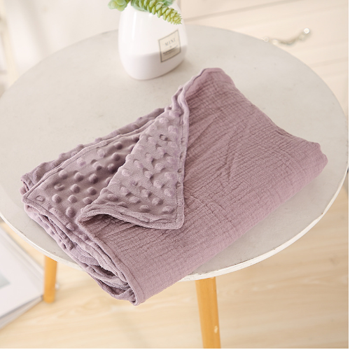 100% Cotton Baby Blanket Purple
