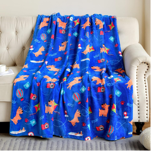Blue Dog Blanket Single