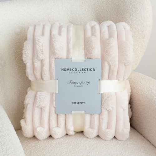 Queen Size Soft Blanket Cream