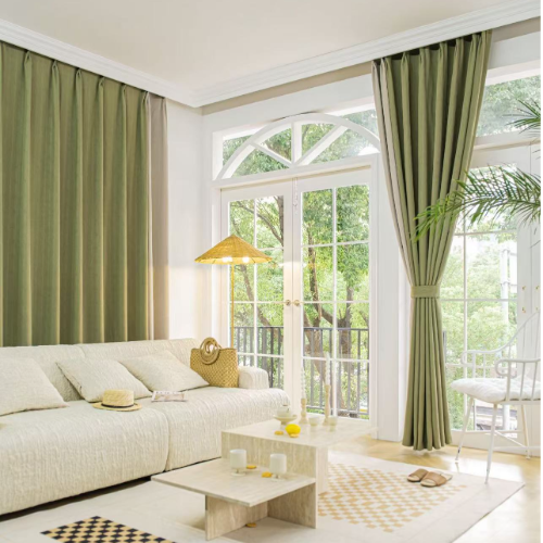 Pastel Green L Curtain 2pcs 165x214cm/pc