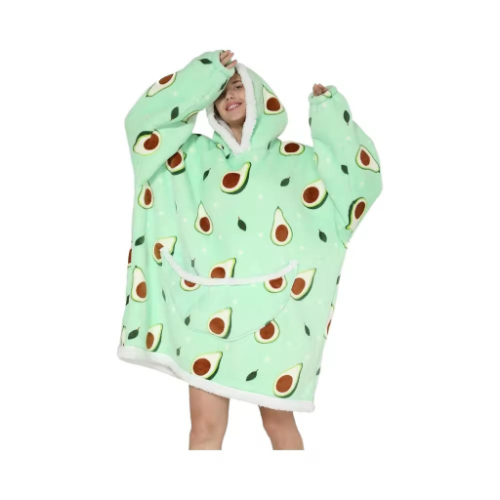 Hoodie Blanket Adult Avocado Green