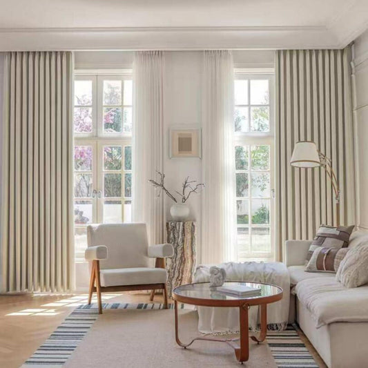 Cream Pearl Blackout Curtain 2pcs 165x214cm/pc