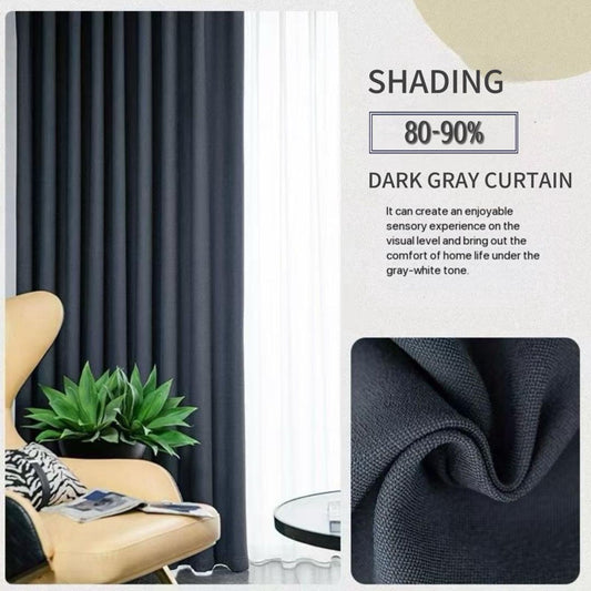 Amber Dark Gray L Curtain 165x214cm 1pc.