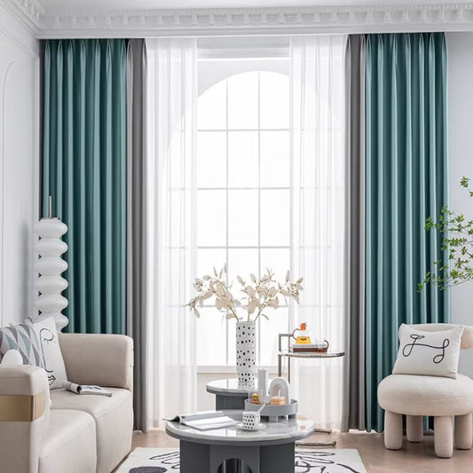 Blue Ocean Mist L Curtain 2pcs 165x214cm/pc