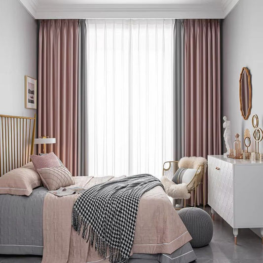 Pink Sunset L Curtains 2pcs 165x214cm