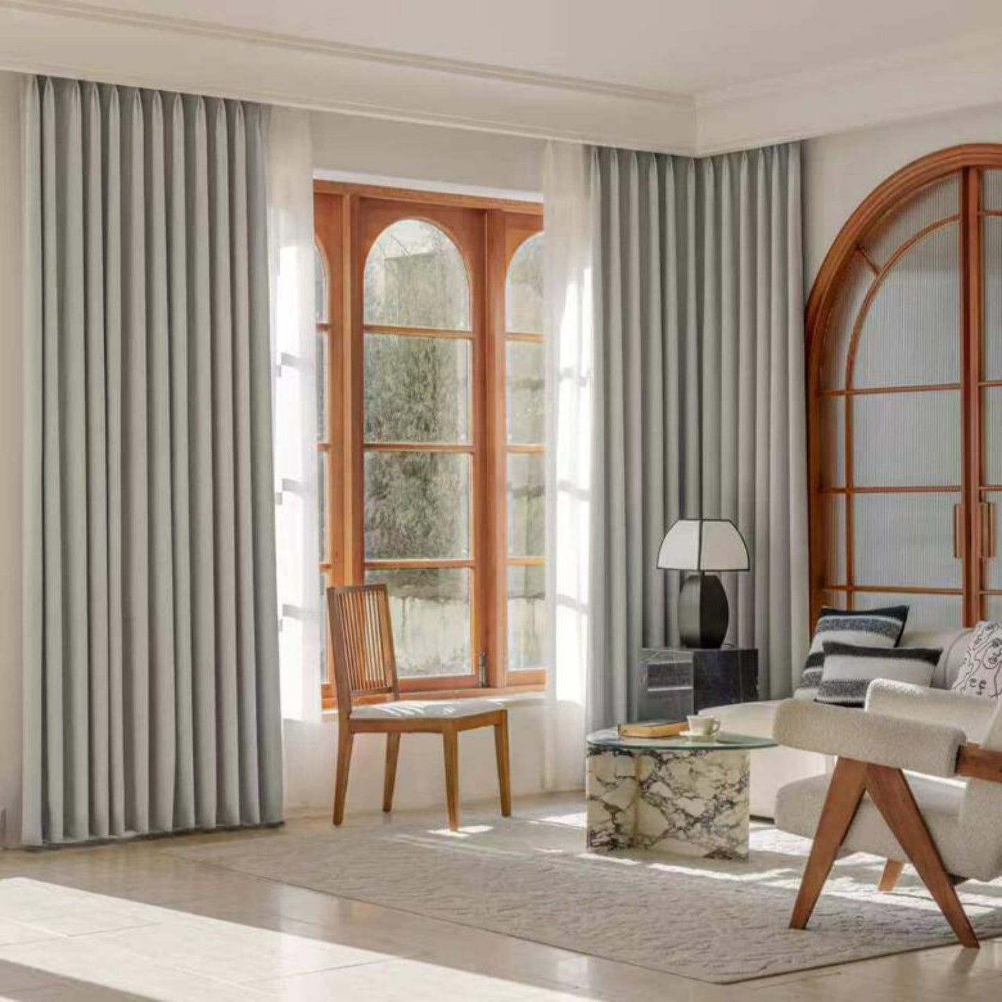 Silver Mist 2pcs curtains 165x214cm