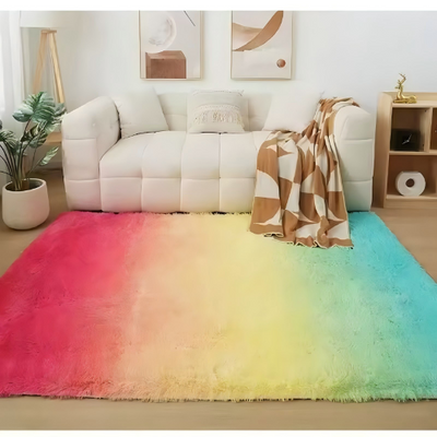 Shaggy Red&Yellow Carpet